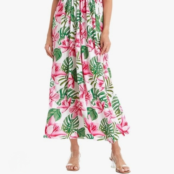 Hawaiian Luau Maxi Rahee Dress - Picture 2 of 8